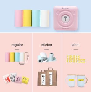 Etiqueta de papel térmico, papel adhesivo, papel fotográfico, azul, rosa, amarillo, para <span class=keywords><strong>impresora</strong></span> Peripage <span class=keywords><strong>Paperang</strong></span> - Product Image 6
