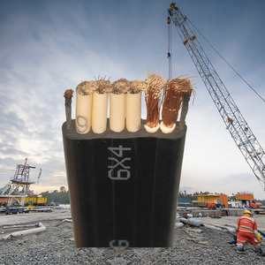 Điện áp thấp hình dạng phẳng Cần Cẩu Điều khiển từ xa Cáp Reel cao su cách điện cáp đồng linh hoạt độ bền kéo kháng cáp điện - Product Image 5