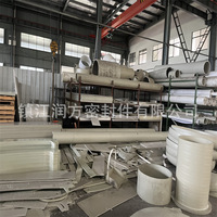 Tuyau en plastique PPH, conduit d'air en polypropylène allié de grand diamètre, drainage gris et produit chimique d'égout