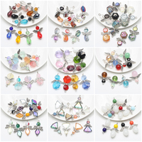 Zhubi Design Unique gouttes de cristal breloques en argent ailes d'aigle en gros bricolage gobelet pendentif verre à vin décoration pour la fête