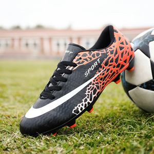 Chaussures de football pour hommes, tige synthétique, semelle extérieure en caoutchouc, crampons AG, chaussures de football d'entraînement, doublure en mesh d'été, semelle intermédiaire en EVA - Product Image 2