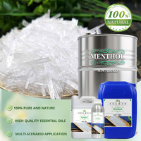 Cas 89-78-1 prix de gros de qualité alimentaire rafraîchir naturel menthe poivrée cristal glace pour sauna additif alimentaire saveur et parfum
