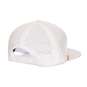 Waterproof Dry Fit <b>Mens</b> Premium Perforated Hats Custom 7 Panel Embroidery <b>Flat</b> Bill Gorra Snapback <b>Caps</b> for Golf With Holes - Product Image 5