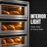 Four à convection multi-niveaux commercial pour cuisine d'hôtel, cuisson du pain et des pains, numérique, économe en énergie, en acier inoxydable, vente en gros