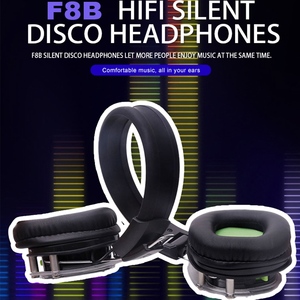 Cuffie Wireless F39 500M HIFI con LED Lampeggianti, <span class=keywords><strong>3</strong></span> o Più Canali, Pieghevoli, Silenziose per Clubbing, Feste, Yoga e Silent Disco - Product Image 2