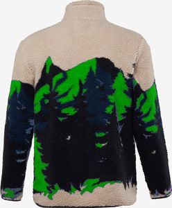 Giacca in pile Sherpa leggera con stampa a motivo personalizzato resistente Unisex e confortevole giacca in pile in micropile - Product Image 2