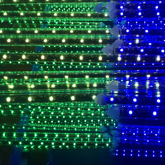 RGB Pixel LED Light Tube DMX 3D LED Mesh Screen Display White Pixel Bars Digital RGB Tube Light IP68 Rated for Valentine's Day