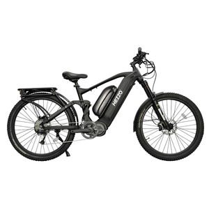 Vélo électrique HEZZO K8, moteur 1000W, autonomie 120-160KM, étanche, contrôle par application, 27,5 pouces, fibre de carbone, 9 vitesses, 50km/h, batterie lithium 40Ah, roue avant - Product Image 2