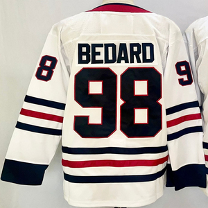 Maillots de hockey cousus pour hommes 98 Connor Bedard 88 Patrick Kane - Product Image 5