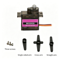 Servomoteur MG90S 12g haute résistance avec engrenages entièrement métalliques pour avions RC et projets robotiques