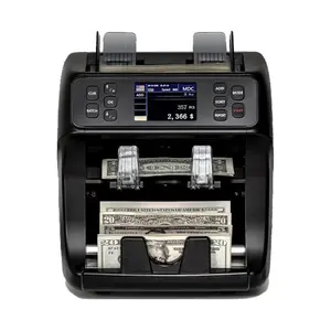 Usd,Eur,Gbp,Cad,Mxn Mix Bill Value Counting Machine Contador de billetes de dinero de varias monedas Contador de billetes