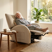 Meilleures ventes UE : Canapé de salon électrique contemporain en cuir avec télécommande, fonctions de massage, inclinable et pivotant en bois, de qualité supérieure