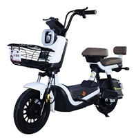 Vélo Électrique Urbain Adulte en Gros d'Usine, Moteur Arrière 500W, Batterie au Plomb, 3 Vitesses, Haute Vitesse, Deux Roues, Électronique