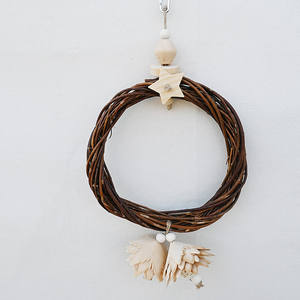 Rotin <span class=keywords><strong>Anneau</strong></span> Suspendu Balançoire Pièce En <span class=keywords><strong>Bois</strong></span> Fleur <span class=keywords><strong>Dentition</strong></span> Grignotage Ennui Soulagement Fournitures Perroquet <span class=keywords><strong>Oiseau</strong></span> Jouets - Product Image 4