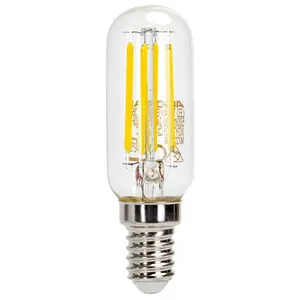 Bombilla LED E14 4W 3000K, bajo consumo, luz cálida; ideal para iluminación en hogares y ambientes acogedores. - Product Image 1