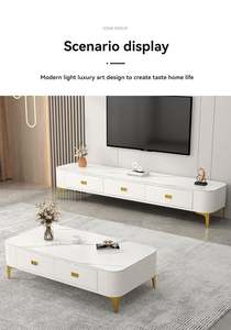 Juego <span class=keywords><strong>de</strong></span> Muebles <span class=keywords><strong>de</strong></span> Sala <span class=keywords><strong>de</strong></span> Estar Modernos Nórdicos <span class=keywords><strong>de</strong></span> Lujo <span class=keywords><strong>Simple</strong></span> Suessen 2024, Mueble para <span class=keywords><strong>TV</strong></span> con Superficie <span class=keywords><strong>de</strong></span> Piedra y Mesa <span class=keywords><strong>de</strong></span> Centro - Product Image 4