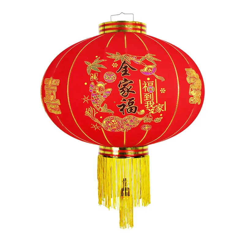 Flocking Chinese New Year Lantern Chinese New Year Decoration