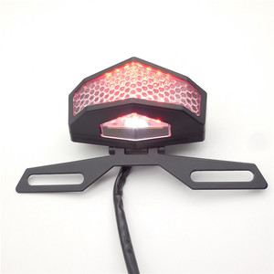 Feux arrière de moto, feux de freinage LED avec support en fer, lumière multifonction, pièces de moto - Product Image 6