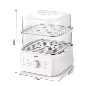 12L 1200W Wholesale Home 3 Layer Vegetable Steam <b>Cooker</b> Kitchen Rice Corn Electric Food Steamer - Product Image 5