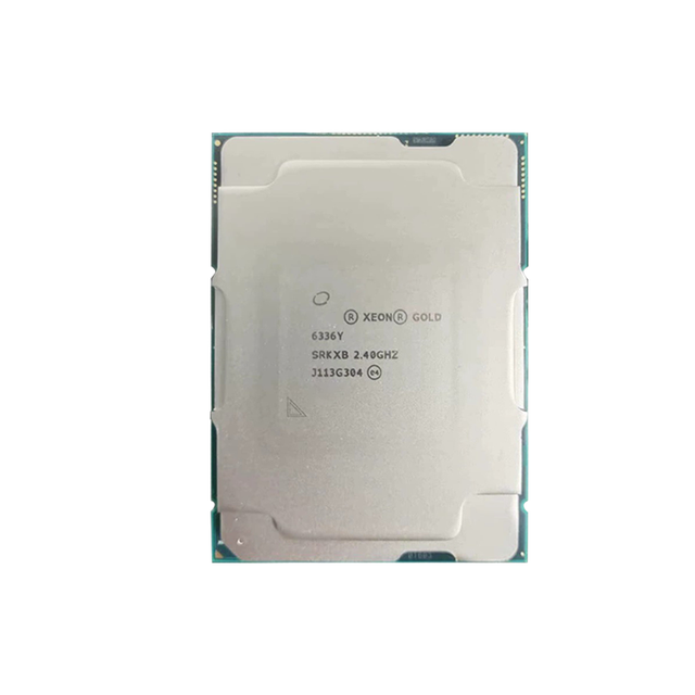 Int-el Xeon Gold 6336Y Cpu 2.4GHz 185W Lga 4189 Ddr4-3200 Ecc 36MB 24-Core 64 Pci 4.0 Channels 10nm Ice Lake Server New