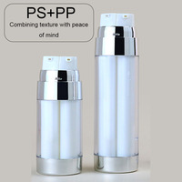Offre Spéciale soins de la peau vide cosmétique Double paroi pompe sans air Lotion shampooing masque facial bouteilles en plastique
