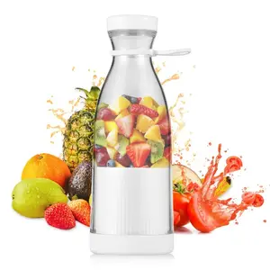 Draagbare Mini-Elektrische Blender 300Ml Juicer Cup 6 Messen Voor Smoothie Milkshake Sap Babyvoeding Ingebouwde Oplaadbare Batterij Fo