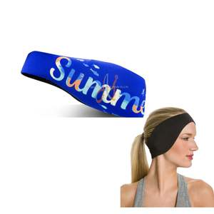 SMETA Sedex Usine Personnalisé Bandeau En Néoprène Élastique Réglable Confortable Bande De Protection Des Oreilles Bandeau De Cheveux pour <span class=keywords><strong>Adulte</strong></span> Enfant Natation - Product Image 4