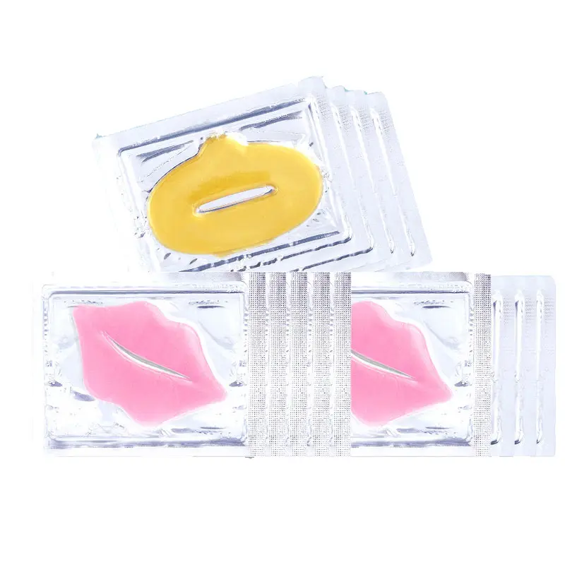OEM ODM OBM Pink 24K Gold Lipmask Private Label Organic Hydrating Plumper Collagen Lip Collagen Mask