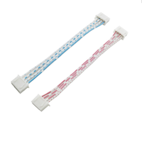 Arnés de cable JST de 4 pines Dash Plus Cross Marked, con carcasa rectangular de plástico blanco, cable de PVC de cobre estañado crimpado