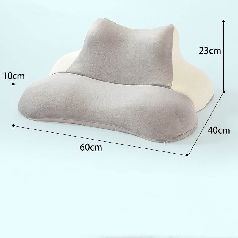 Fat cat pillow-baby velvet silver snow grey