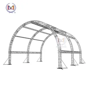 Peraga Aluminium Truss Berat Luar Ruangan dan Dalam Ruangan Berdiri Global Dj Cahaya Putaran Tahap Pencahayaan Truss 390MM