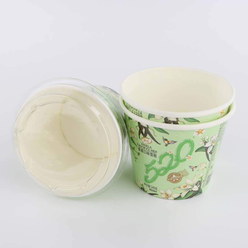 4oz 8oz 16oz 32oz Ice Cream Cup Custom Personal Logo Paper Ice Cream Packaging Cups With Lid
