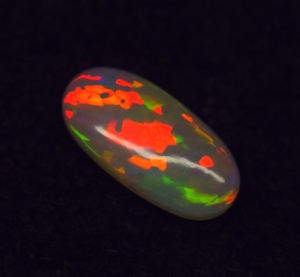 Opale naturelle de haute qualité, taille ovale, multi-feu, cabochon, pierre précieuse en vrac, 4,7 carats, 18,4*9*5,2 mm, pour la fabrication de bijoux - Product Image 6