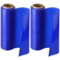Tapis en silicone antidérapant 8 pouces x 3,25 pieds, bleu, en rouleau, taille découpée, grand tapis de table pour la pâtisserie, l'artisanat, le comptoir et les aides à la consommation