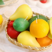 Bougies parfumées en cire de soja faites à la main en forme de fruits, créatives, pour la vente en gros, souvenirs, cadeaux, décorations d'intérieur, parfums d'ambiance, bougies aromatiques