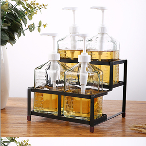 Rak Penyimpanan Tampilan Botol Anggur, Besi Tempa Kreatif - Product Image 5