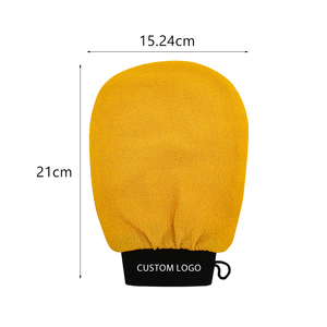LOGO <span class=keywords><strong>Hammam</strong></span> Gant Exfoliant Marocain Nettoyage En Profondeur Corps <span class=keywords><strong>Douche</strong></span> Gommage Peau Morte Dissolvant Viscose Gants De Bain Exfoliants - Product Image 4