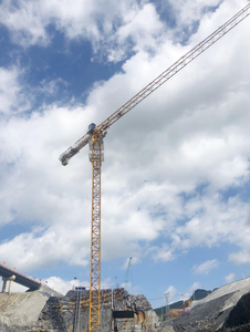 Grúa Torre de Construcción Zoomlion L68A de 10 Toneladas de Carga Máxima, Grúa Torre de Techo Plano WA7025-10E - Product Image 1