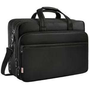 Custom Travel Briefcase Laptop Bag Expandable Large Hybrid Shoulder Bag Water Resistant Business attache case