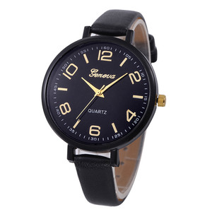 Reloj <span class=keywords><strong>de</strong></span> Pulsera <span class=keywords><strong>de</strong></span> Cuarzo <span class=keywords><strong>para</strong></span> Mujer, Diseño <span class=keywords><strong>de</strong></span> Correa <span class=keywords><strong>de</strong></span> Cuero, Esfera <span class=keywords><strong>de</strong></span> Cristal, Manecillas Grandes, Estilo Simple y Elegante, Venta al Por Mayor - Product Image 6