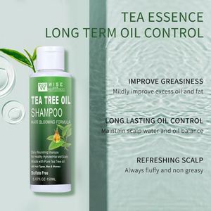 Shampooing naturel à l'huile d'arbre à thé Formule sans sulfate pour un contrôle durable de l'huile Alimentation en profondeur pour améliorer les frisottis Shampooing - Product Image 3