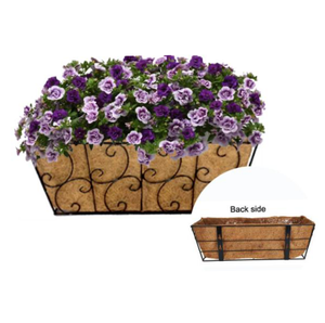 Lotus Leaf Style Manger Flower <strong>Pot</strong> with Coco Coir <strong>Liners</strong> - 24/30/36 Inch <strong>for</strong> Outdoor Indoor <strong>Plants</strong> - Product Image 4