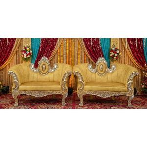 Conjunto de Sillas para Novios, Sofá para Escenario de Boda India, Estilo Italiano, Hecho a Mano, Producto al por Mayor - Product Image 3