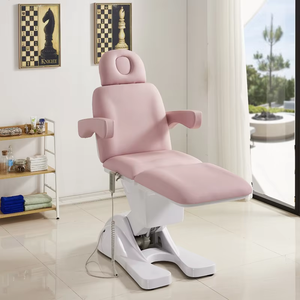 2026 New Modern Esthetician Massage Chair Gold Base Curve Facial Bed Beauty Eyelash Electric Facial Spa Bed With 4 Motor - Product Image 3