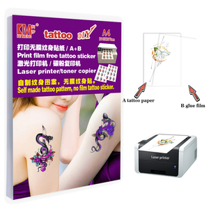 Autocollants <span class=keywords><strong>de</strong></span> tatouage temporaires gratuits KeMeng en film laser pour hommes, femmes et enfants - Motifs animaux DIY Tigre, Loup, Crâne <span class=keywords><strong>de</strong></span> la <span class=keywords><strong>Mort</strong></span> - Product Image 6