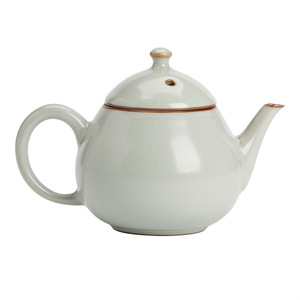 Tetera pequeña de cerámica Shangyan Ru Kiln con patrón craquelado para juego de té Kung Fu - Product Image 5