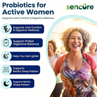 Capsules probiotiques pour le soutien des articulations des femmes avec racine de curcuma et poivre noir