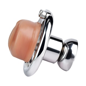 Dispositivo de Castidad Masculina FRRK al por Mayor, Anillo para Pene en 4 Tamaños con Vagina de Silicona, Juguetes Sexuales para Adultos - Product Image 1