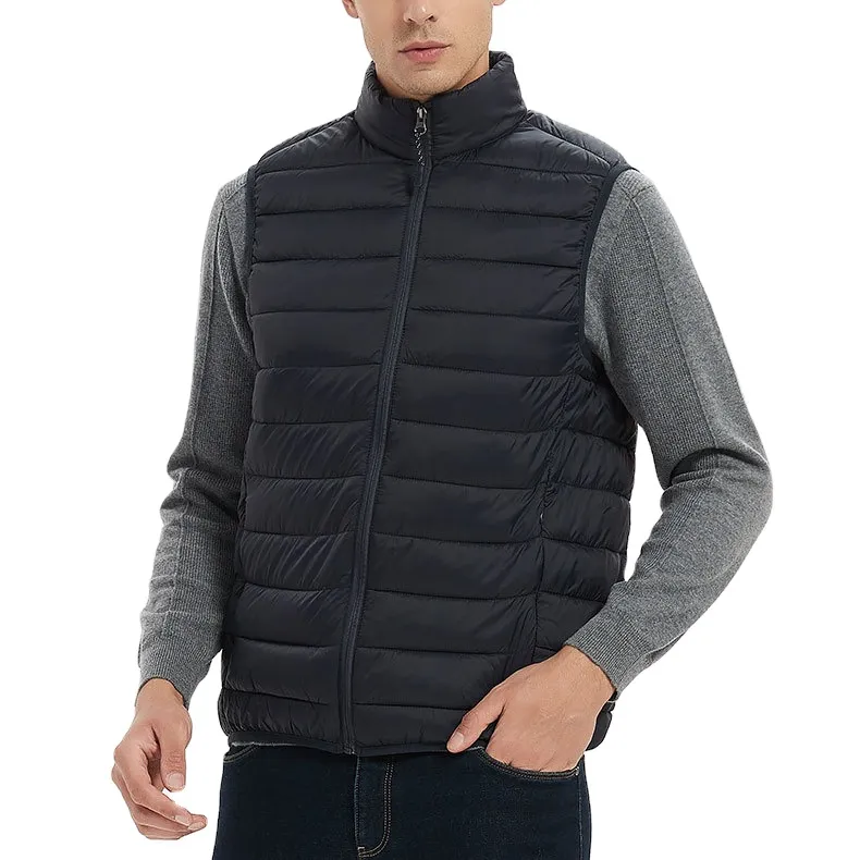 Manteau en Polyester brodé, sans manches, décontracté et bon marché, pour hommes, collection