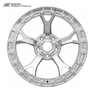 Jantes forgées Chrome Beadlock 18-22 pouces 5 branches concaves pour Drag Race, PCD et déport personnalisés, couleur d'usine - Product Image 4